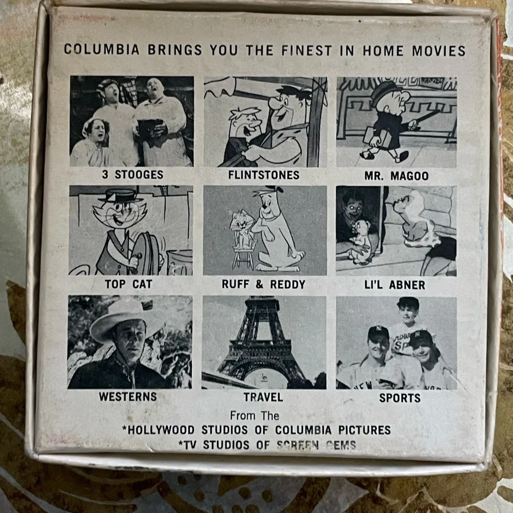 The Three Stooges 1960’s 8 mm silent film reel, Larry, Moe & Curly